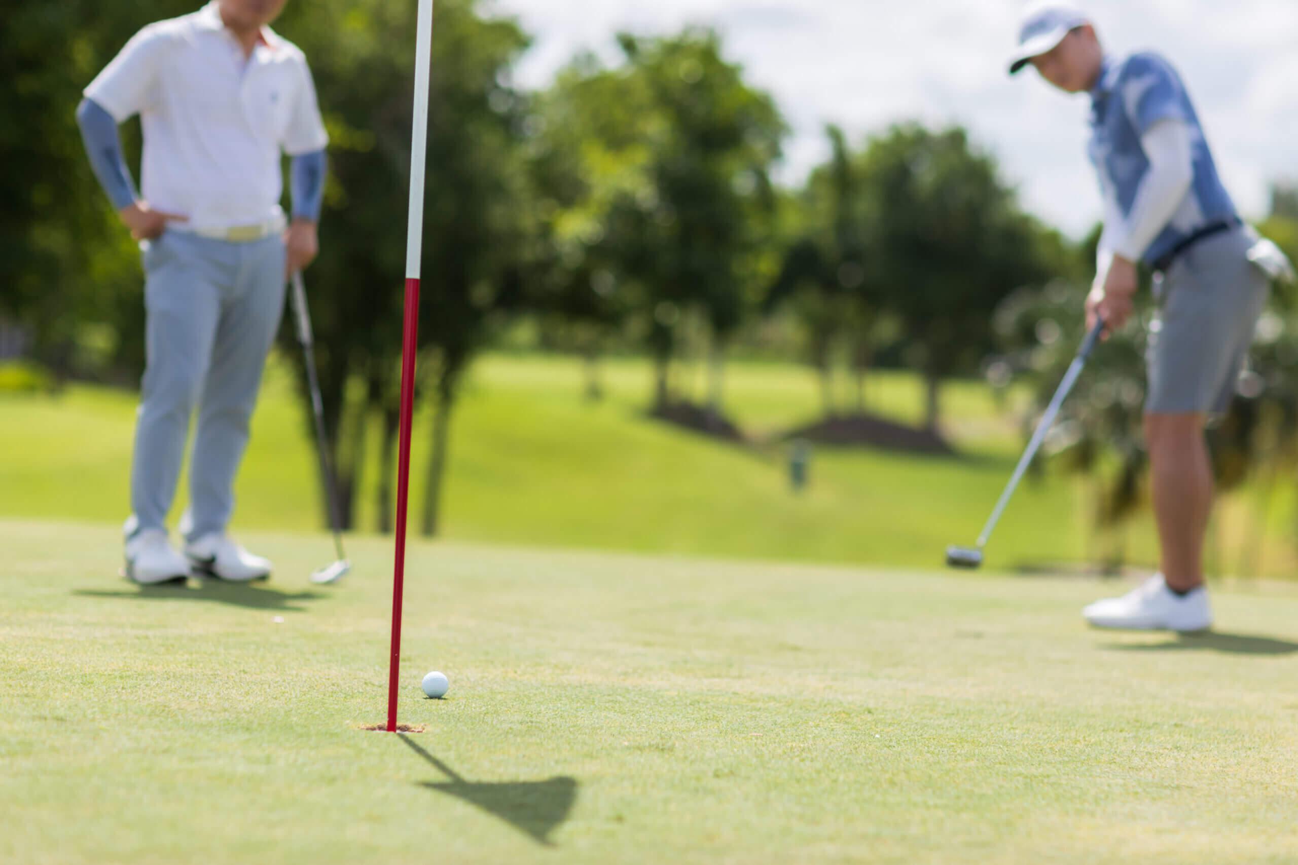 Golfers in Cherry Hills, Colorado.