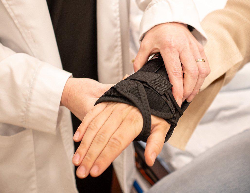 AFC Orthopedic Arm Brace Application