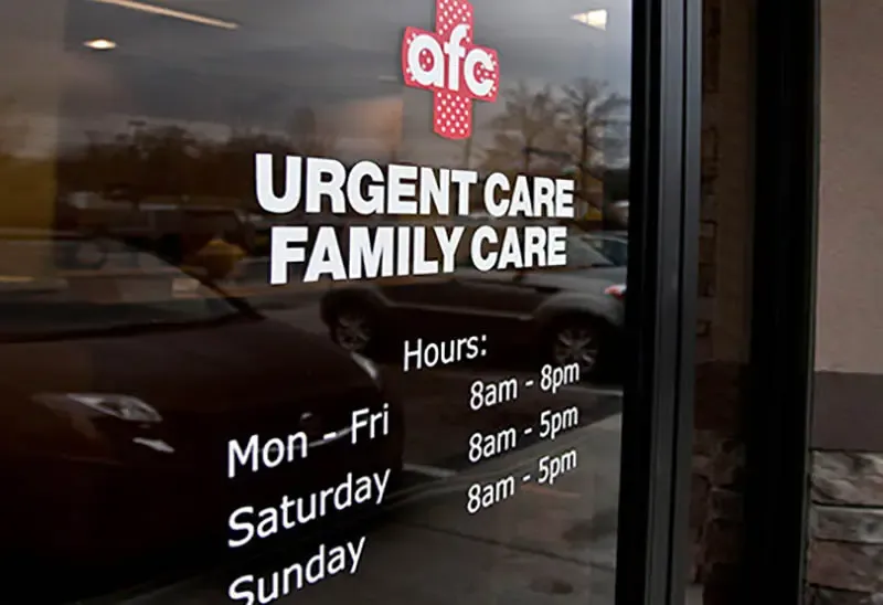 A list of insurances we accept at AFC Urgent Care