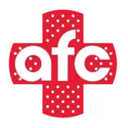 AFC Urgent Care logo with bandaid graphic.